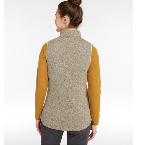 Women's L.L.Bean Sweater Fleece Long Vest. Size medium. - Picture 2 of 6
